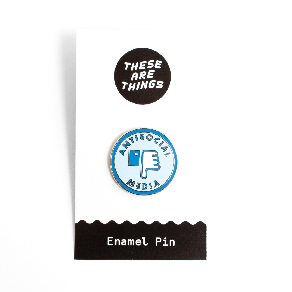 These are Things, Enamel Pin, Accessories, Women, Antisocial Media, 353181
